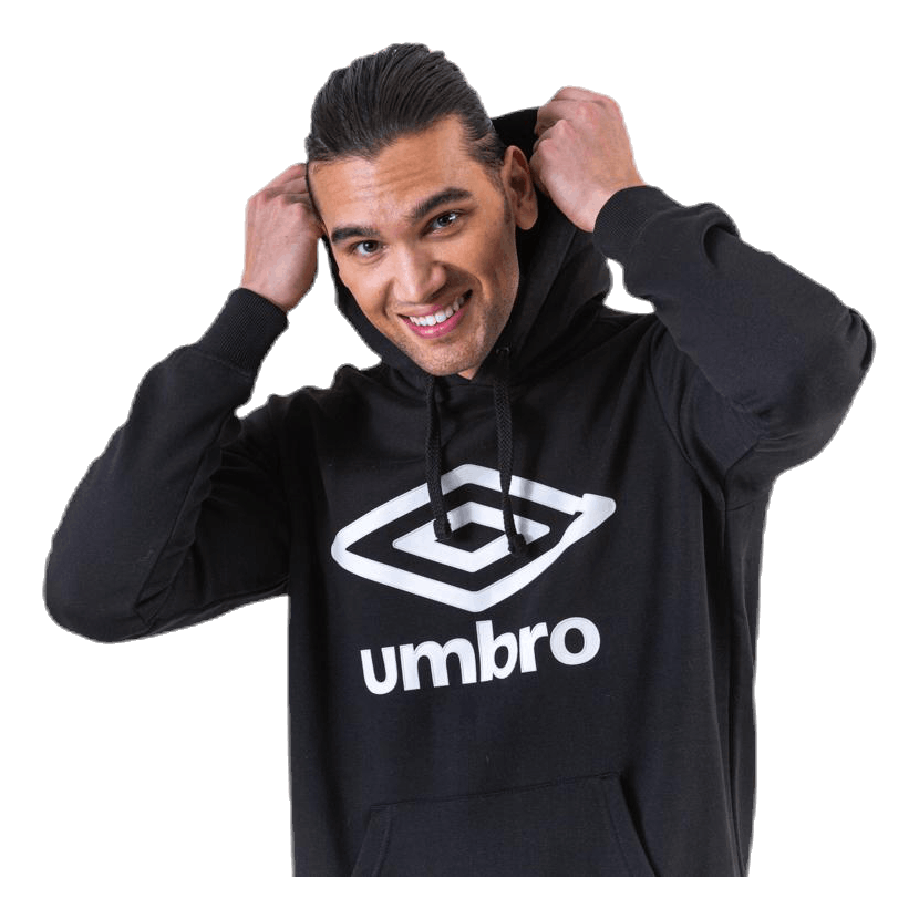 Fleece Logo Hoody Black