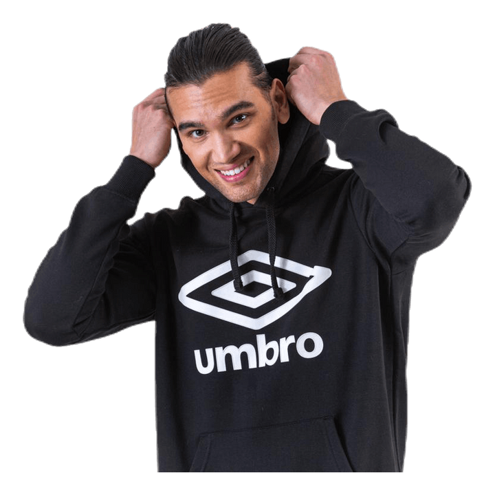 Fleece Logo Hoody Black