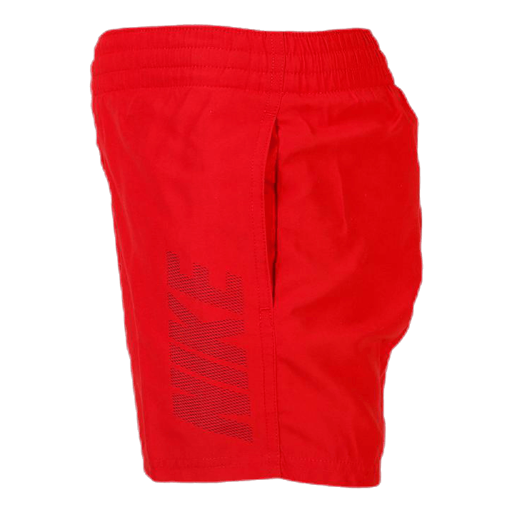 4" Volley Short Logo Solid Youth Red