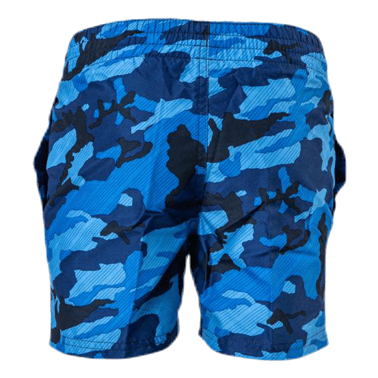 4" Volly Short Camo Junior Blue