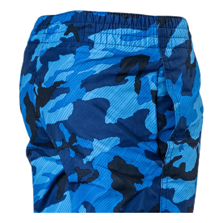 4" Volly Short Camo Junior Blue