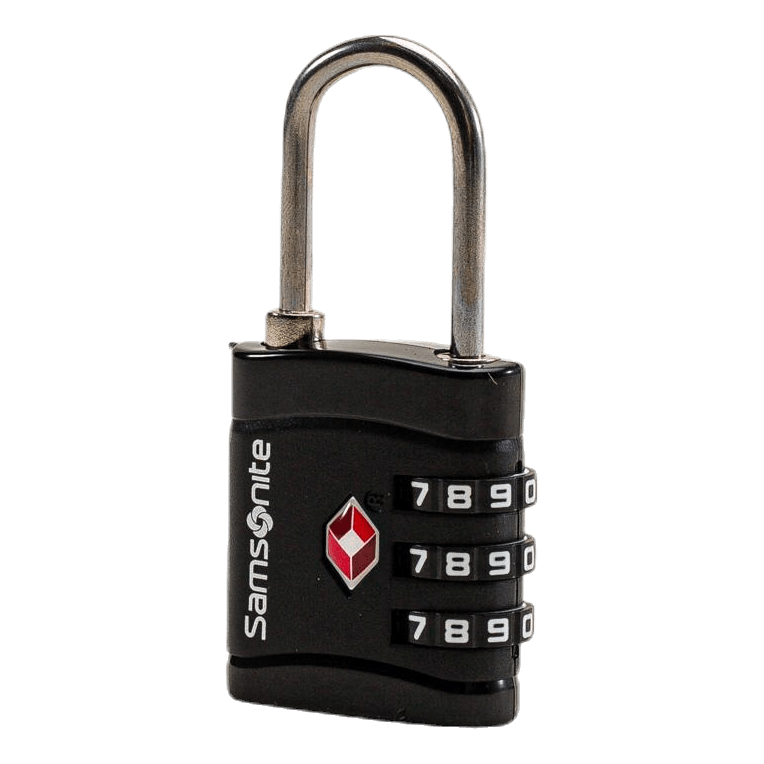 Combi Lock 3 Dial TSA X2 Black