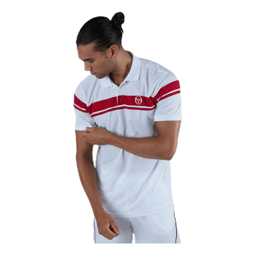 Young Line Pro Polo White/Red