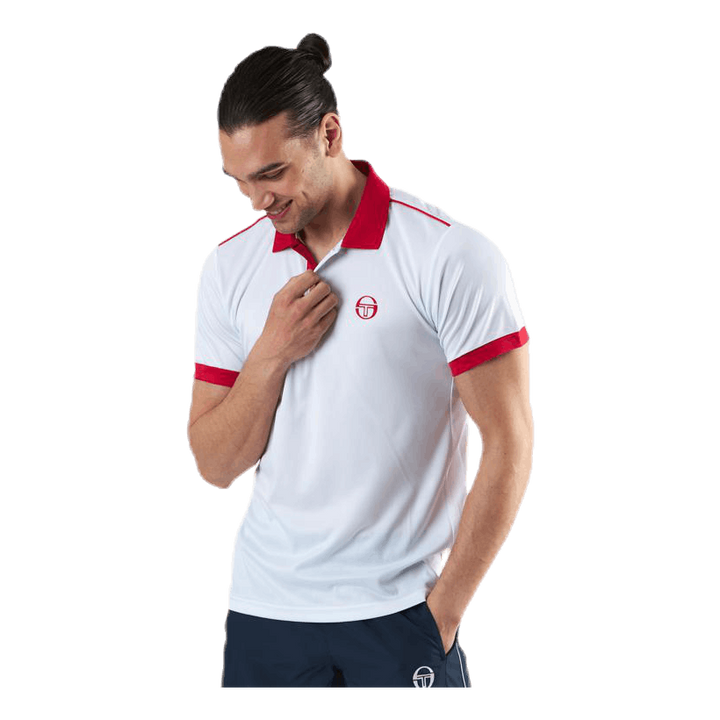 Club Tech Polo White/Red