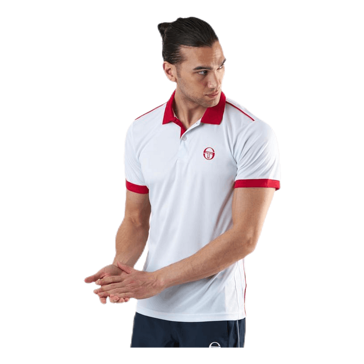 Club Tech Polo White/Red