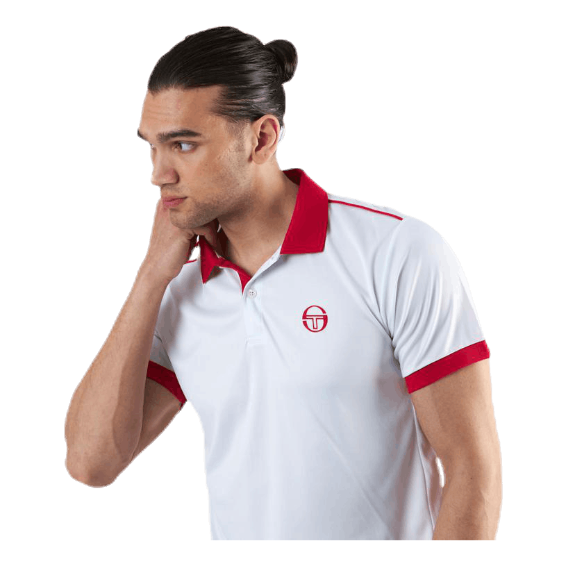 Club Tech Polo White/Red