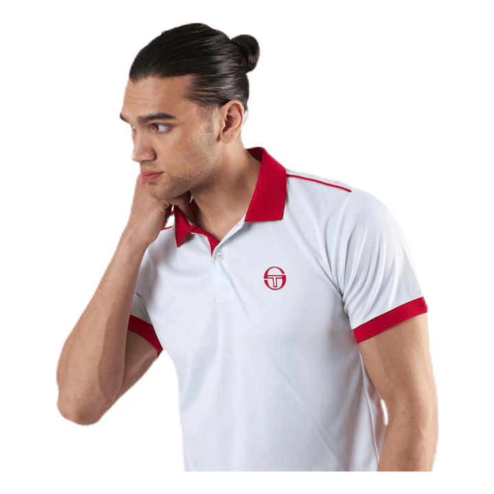 Club Tech Polo White/Red