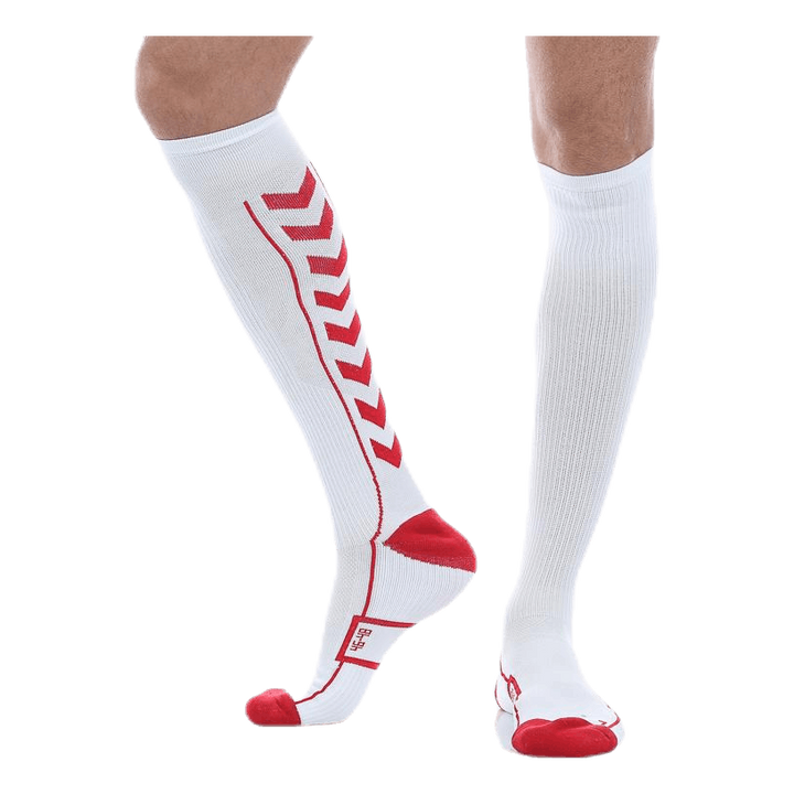 Tech Indoor Sock High White/Red