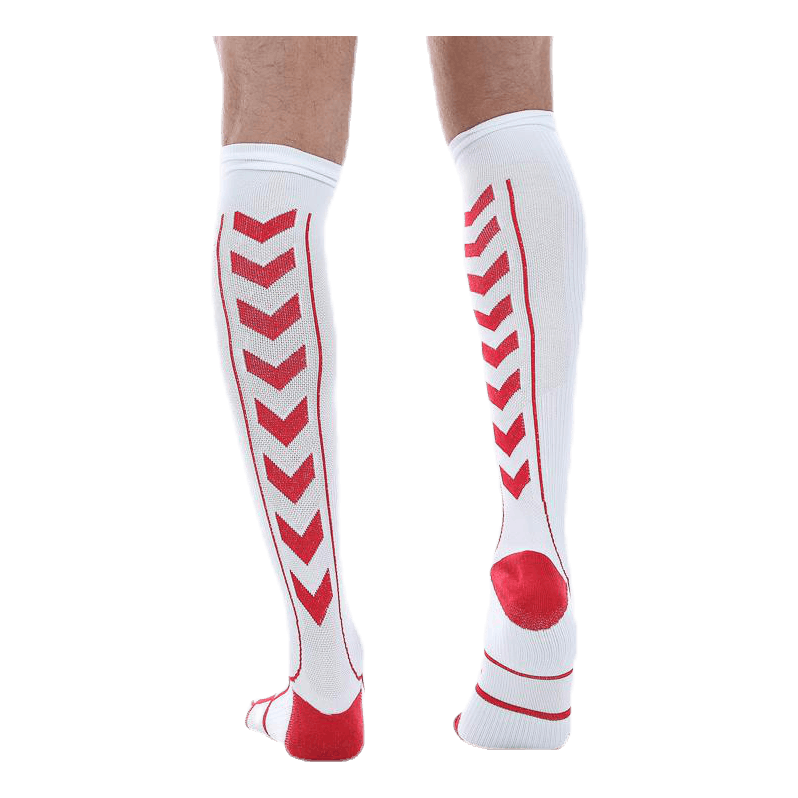 Tech Indoor Sock High White/Red