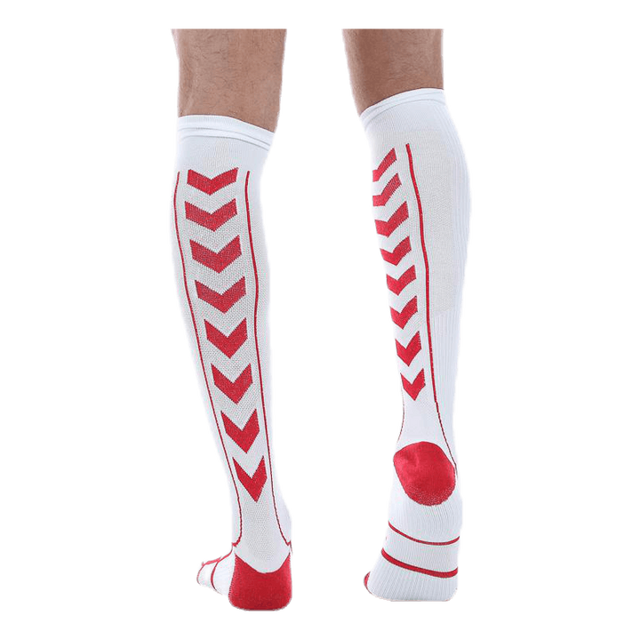 Tech Indoor Sock High White/Red