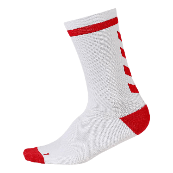 Elite Indoor Sock Low White/Red