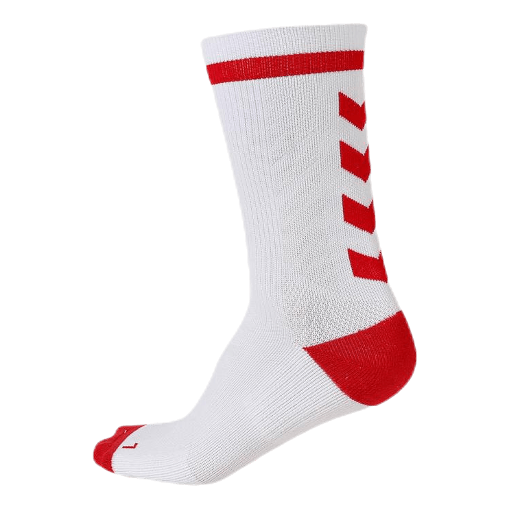 Elite Indoor Sock Low White/Red