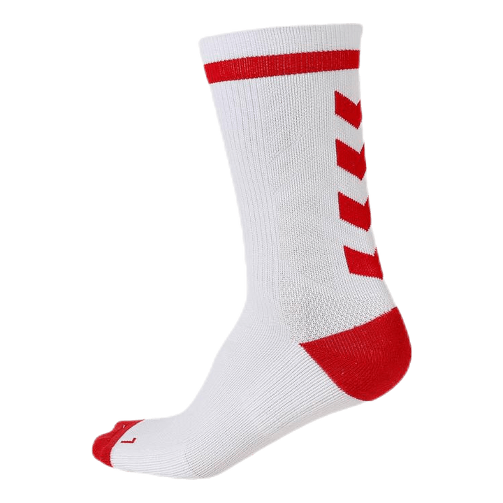 Elite Indoor Sock Low White/Red