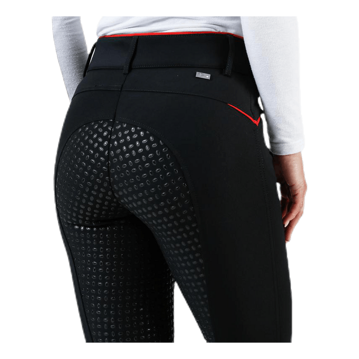 Elina Riding Pants w. Silicon Black