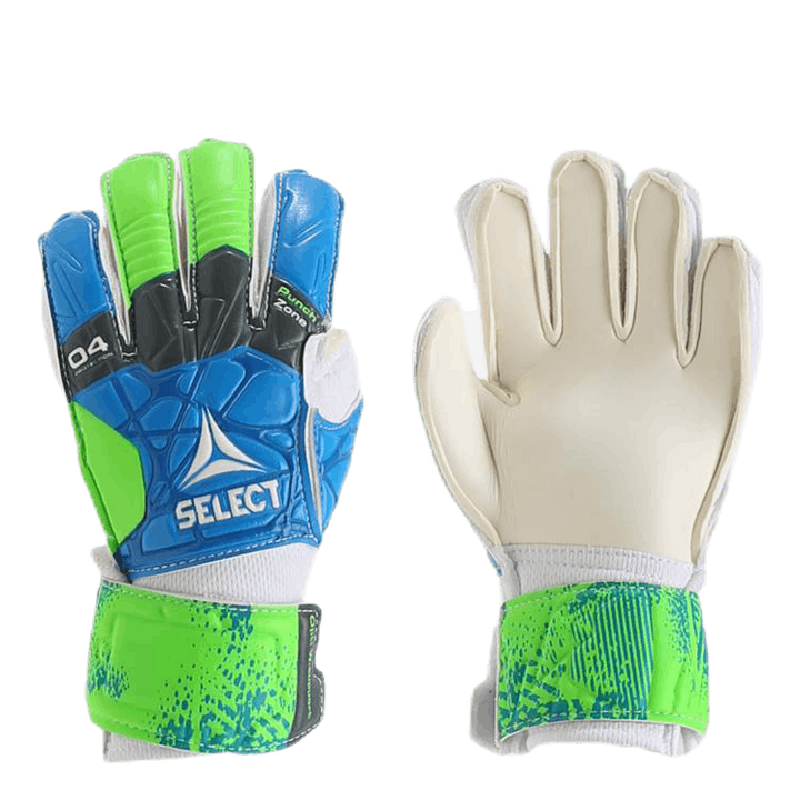 GK Gloves 04 Protection Flat Cut Blue/Green