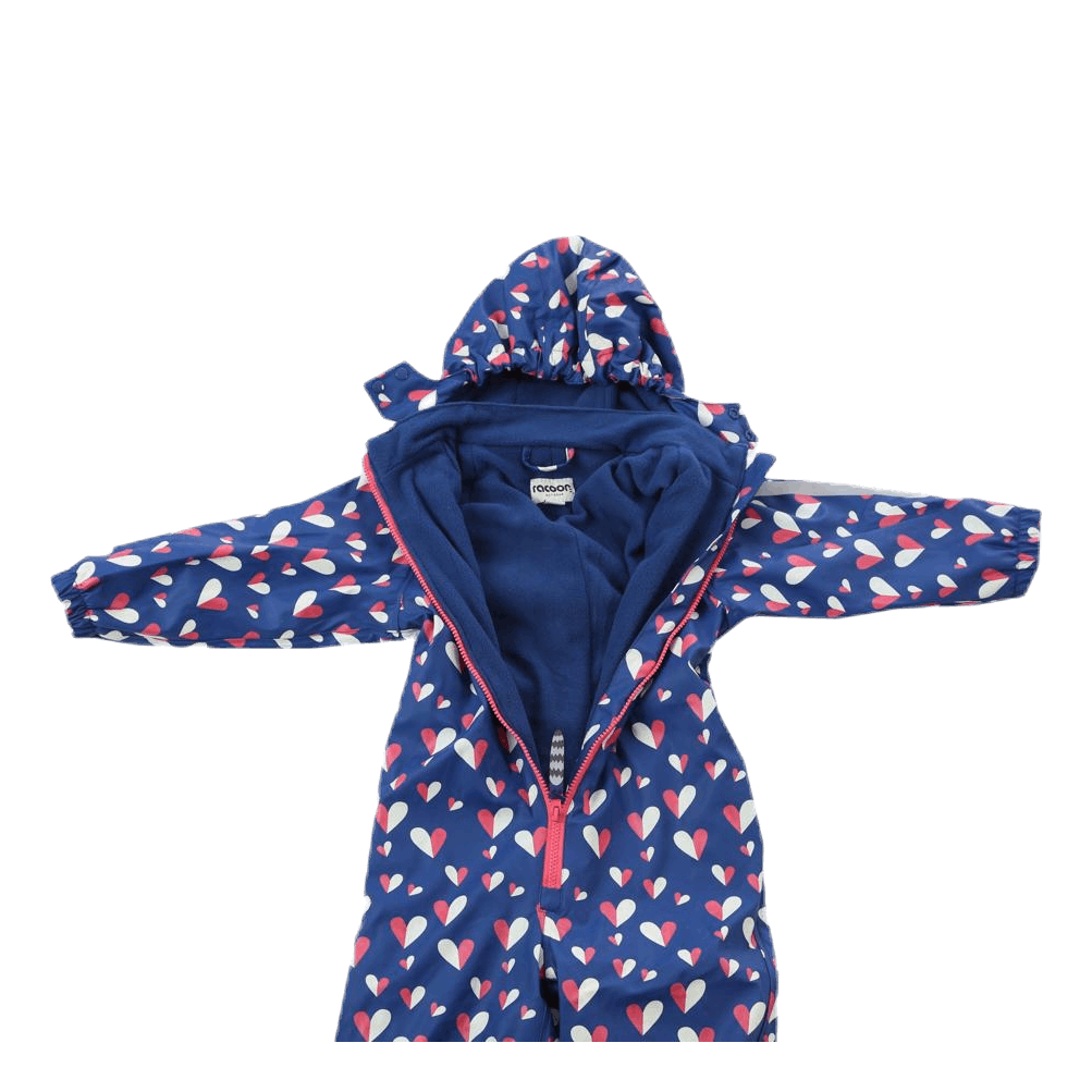 Ruth Fleece Rain Suit Blue