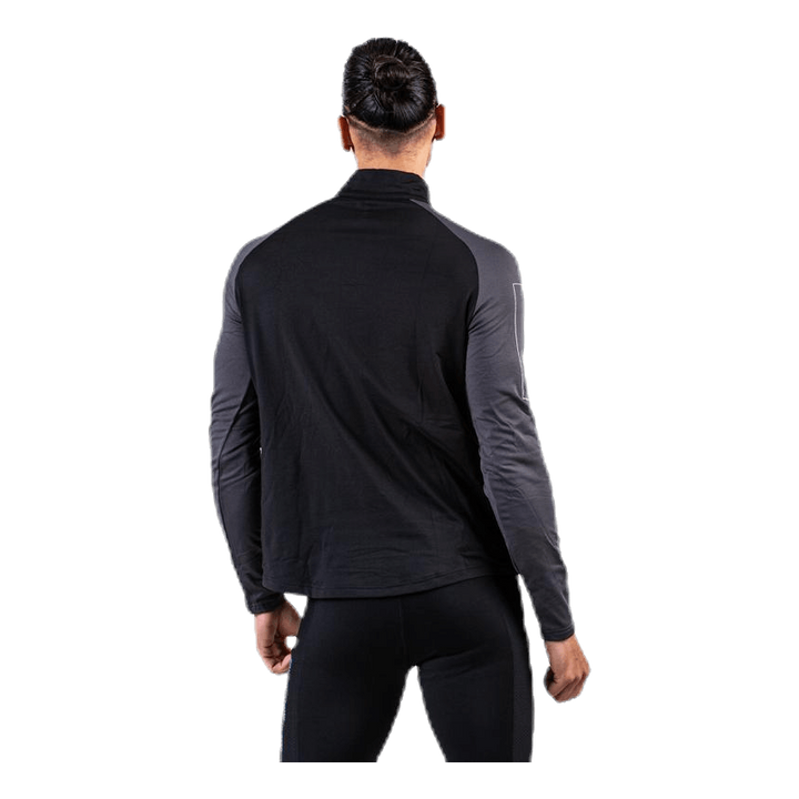 Warm Zip Shirt Black/Grey