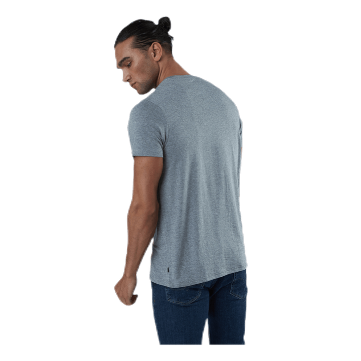 R-neck Bamboo Tee Grey