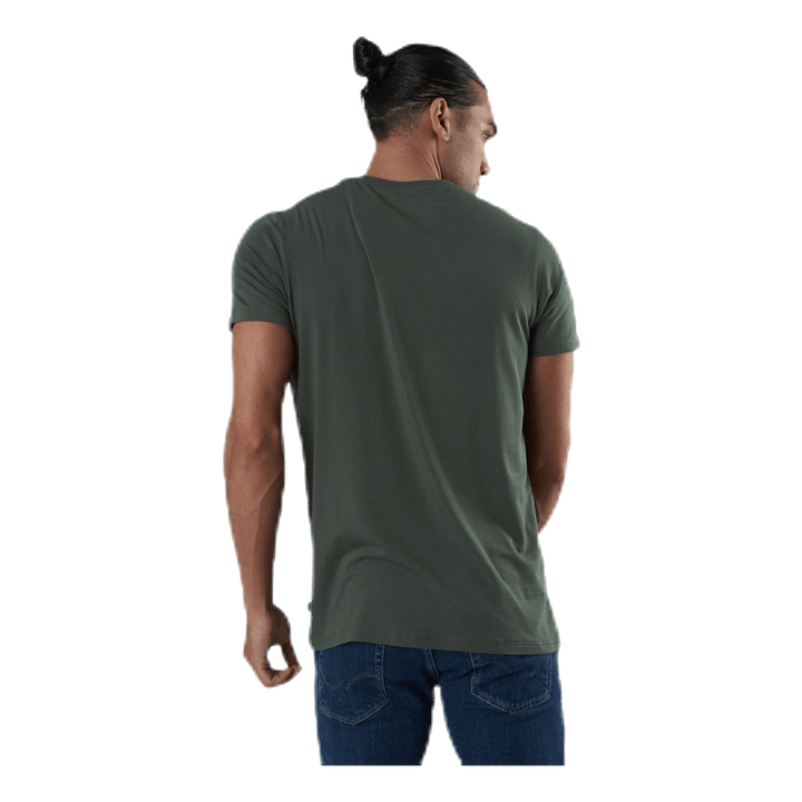 R-neck Bamboo Tee Green