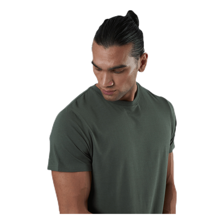 R-neck Bamboo Tee Green