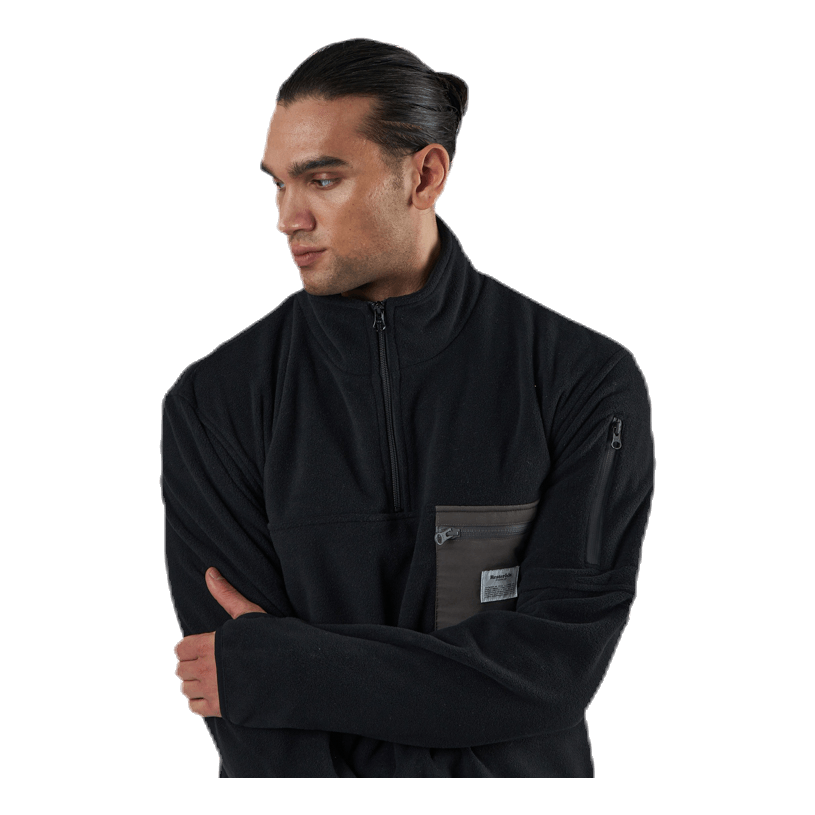 Recycled Polyester Pullover Black