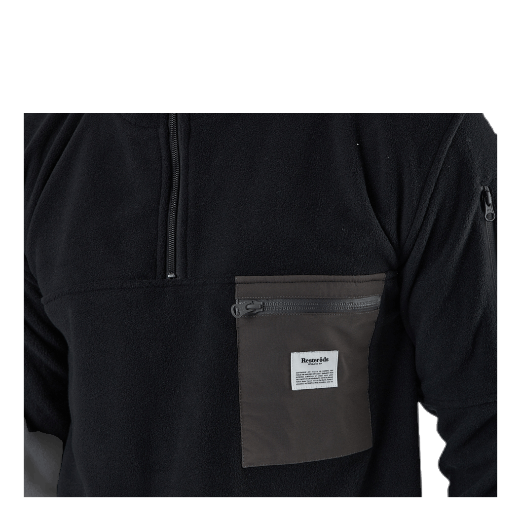 Recycled Polyester Pullover Black