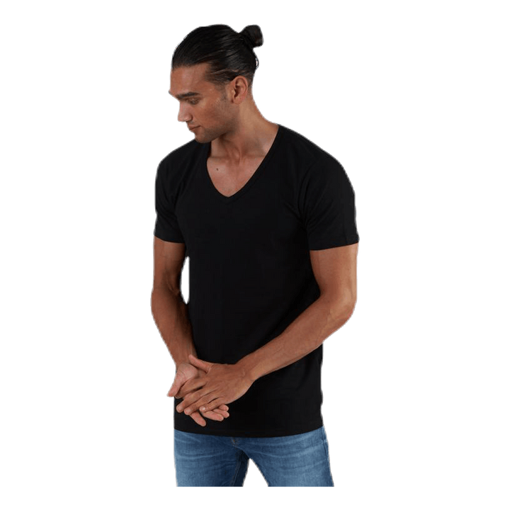 Basic V-Neck Tee S/S Black