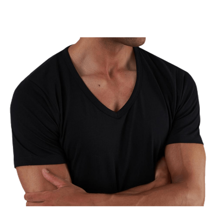 Basic V-Neck Tee S/S Black