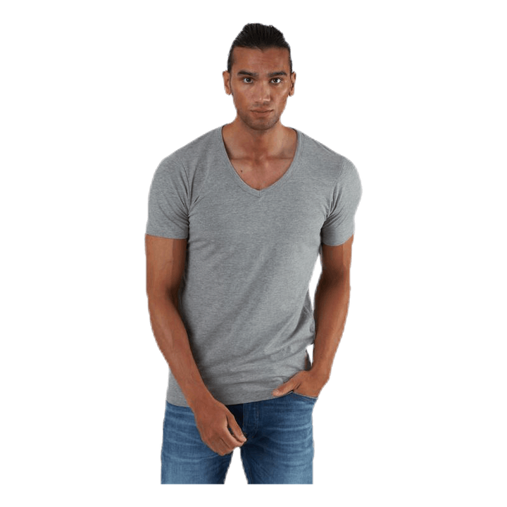 Basic V-Neck Tee S/S Grey