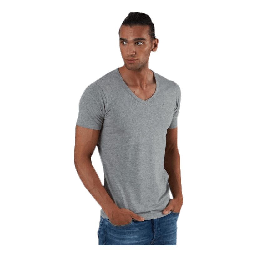 Basic V-Neck Tee S/S Grey