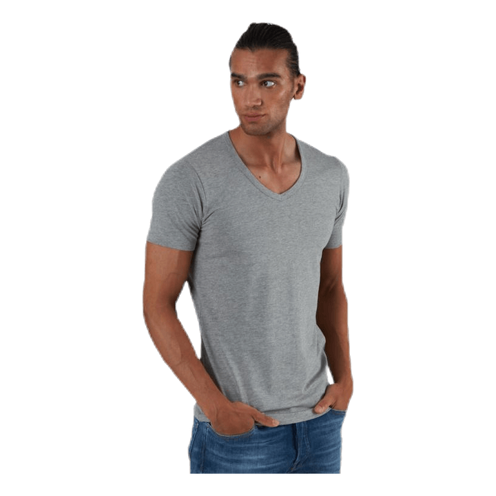 Basic V-Neck Tee S/S Grey