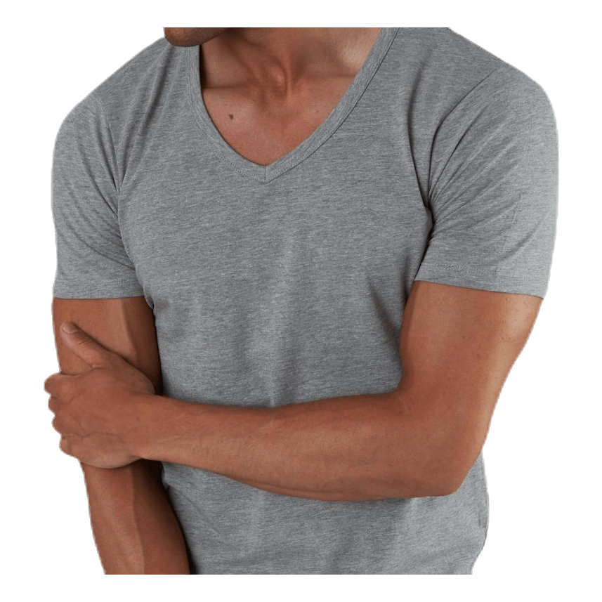 Basic V-Neck Tee S/S Grey