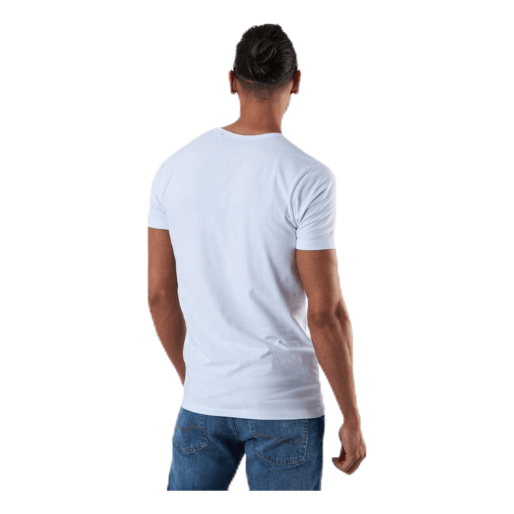 Basic V-Neck Tee S/S White