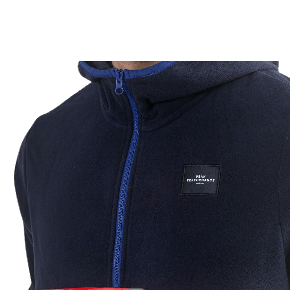 Original Half Zip Hood Blue