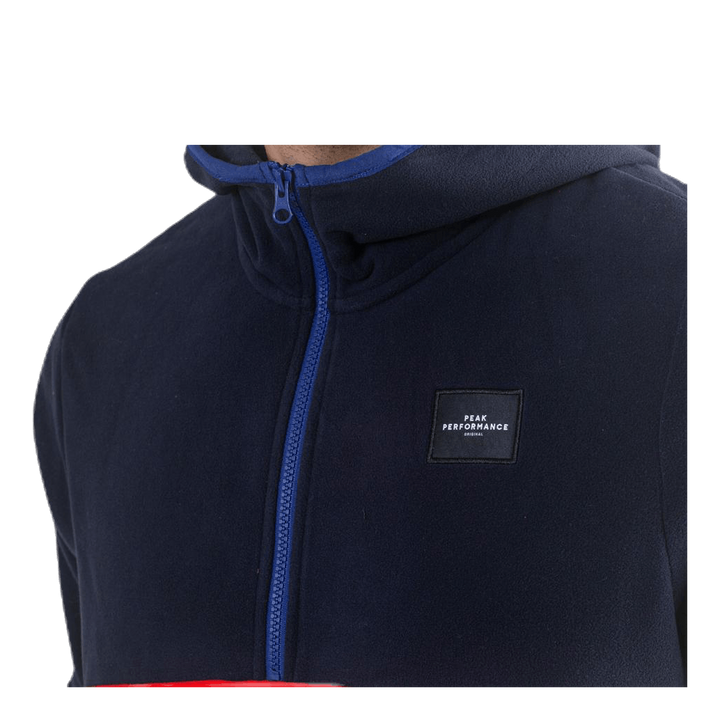 Original Half Zip Hood Blue