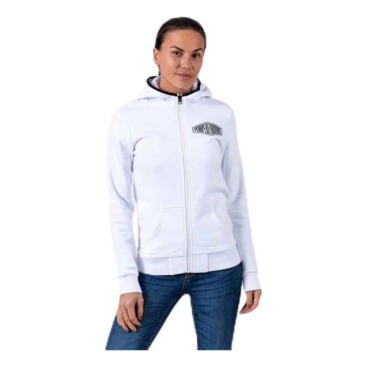 Comfy Zip Hood White