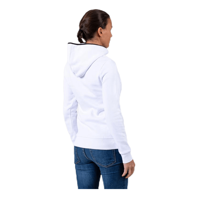 Comfy Zip Hood White