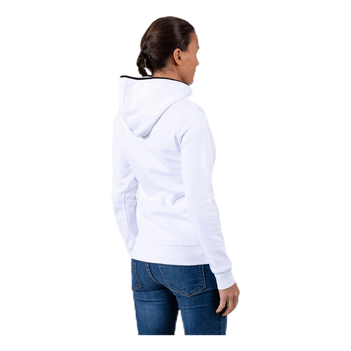 Comfy Zip Hood White