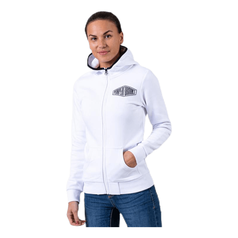 Comfy Zip Hood White