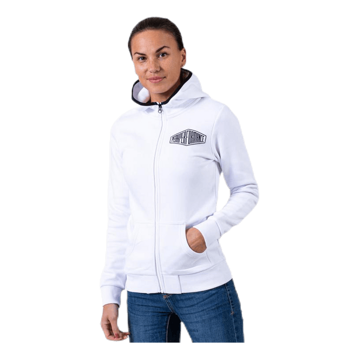 Comfy Zip Hood White