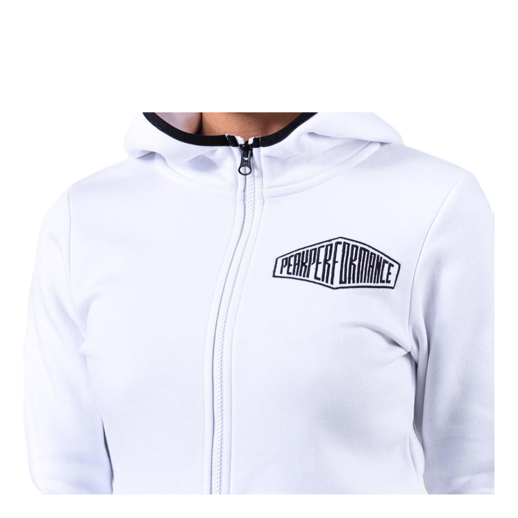 Comfy Zip Hood White