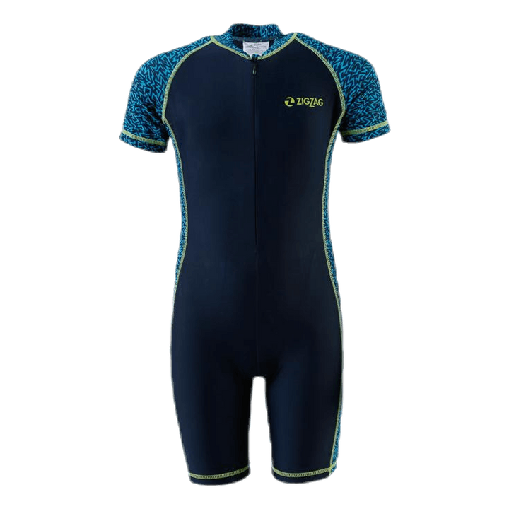 Mayon Printed UVA Swimsuit Blue
