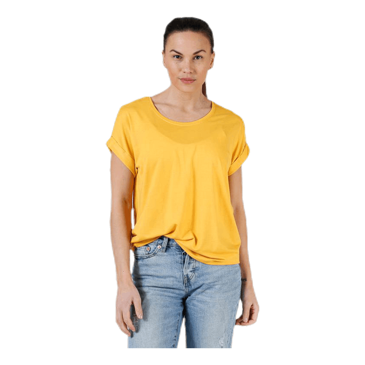 Moster S/S O-Neck Top Jrs Yellow