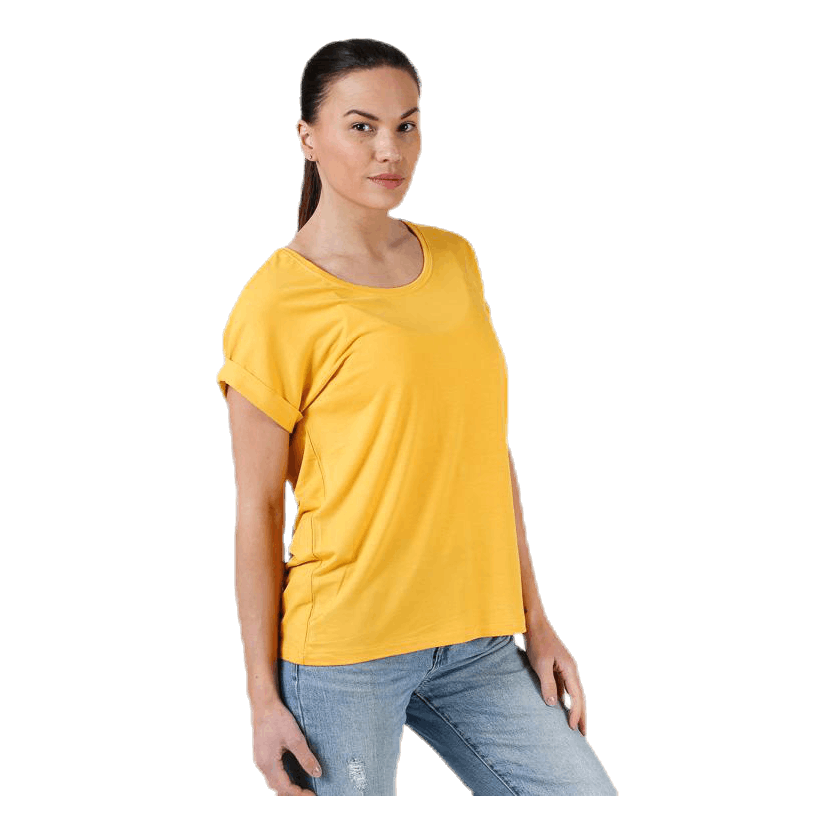 Moster S/S O-Neck Top Jrs Yellow