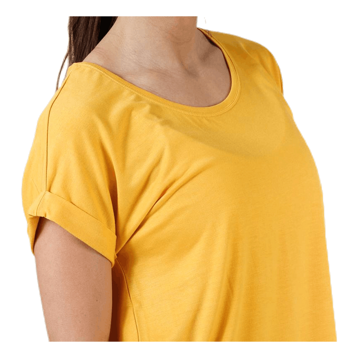 Moster S/S O-Neck Top Jrs Yellow