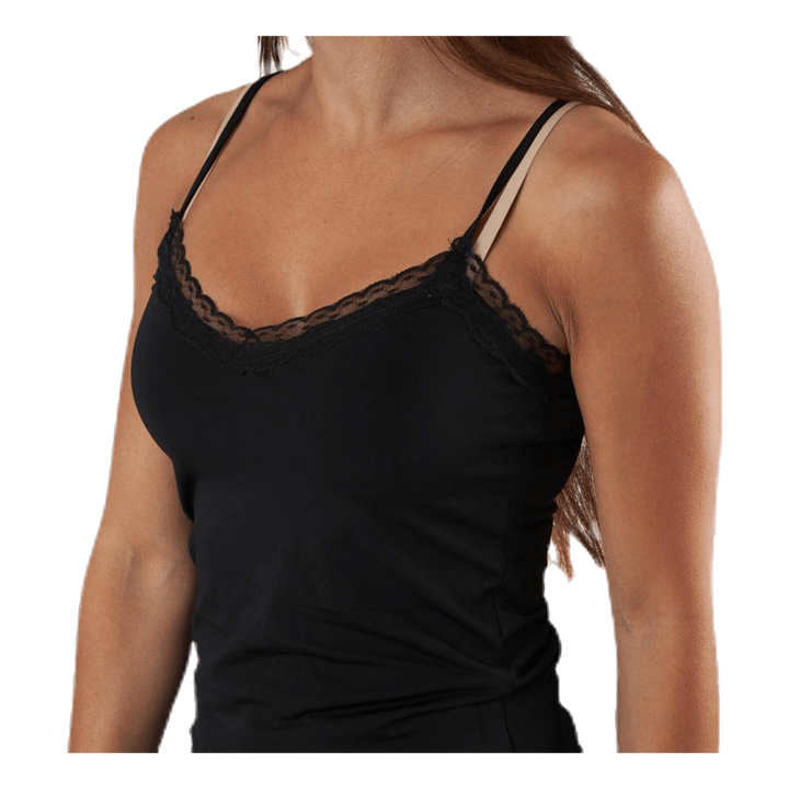 Kate Lace Singlet Black