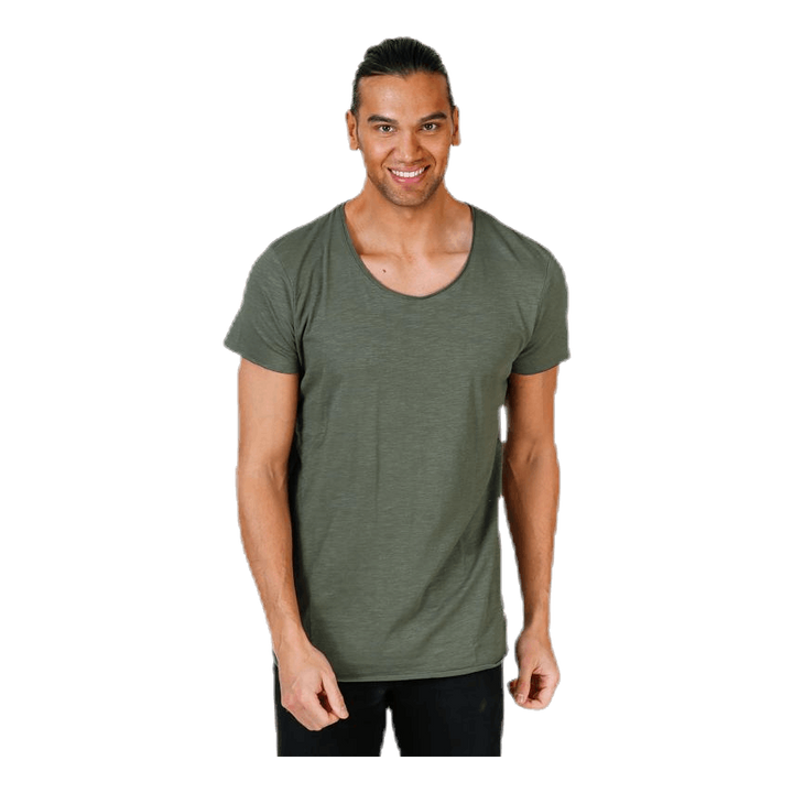 Bas Tee Ss U-Neck Green