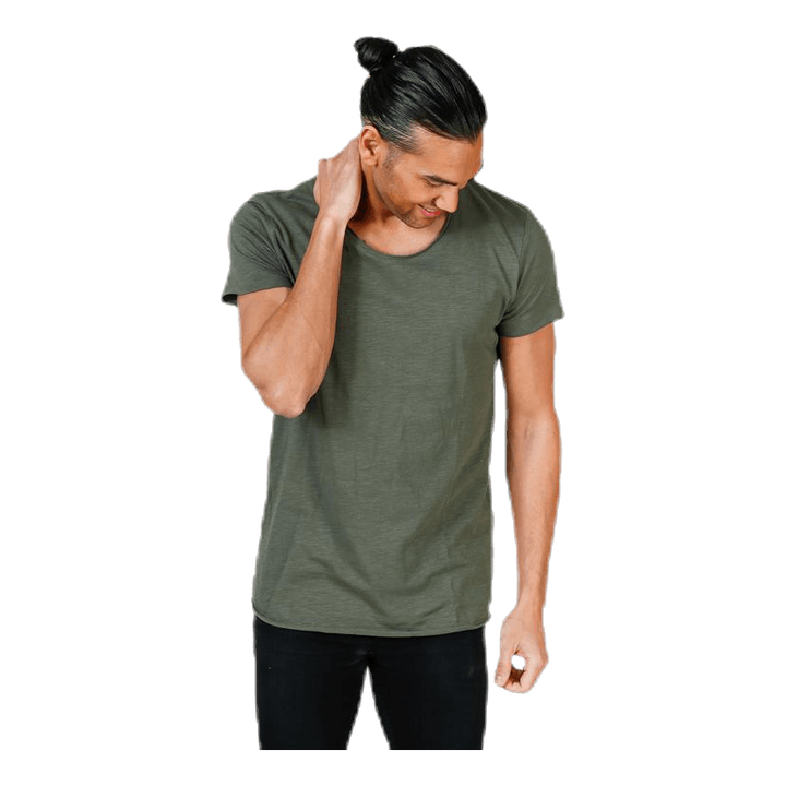 Bas Tee Ss U-Neck Green