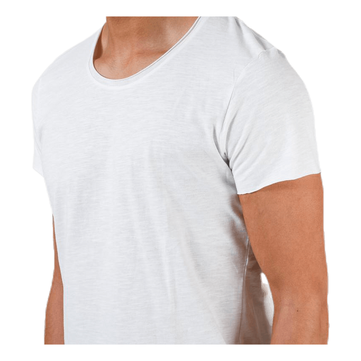 Bas Tee Ss U-Neck White