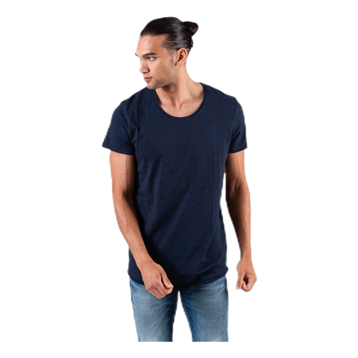 Bas Tee Ss U-Neck Blue